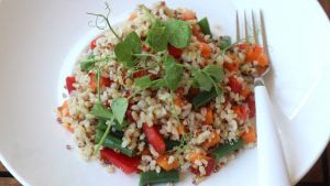 Chia seed rice salad