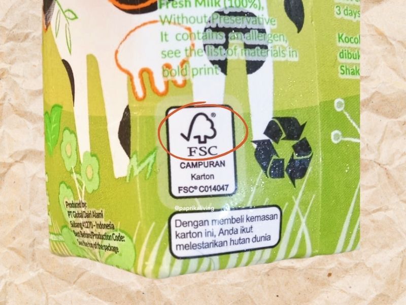Logo FSC kemasan susu